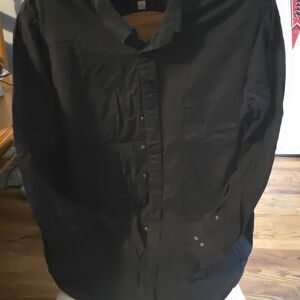 Classic Black Button Down Shirt for Men